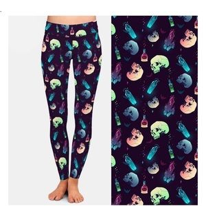 HIGH QUALITY/WAISTED CUSTOM ECO PRINTED LEGGINGS